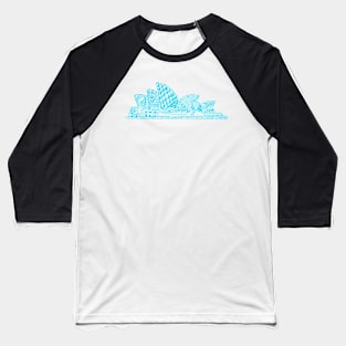 Aqua Sydney Opera House Baseball T-Shirt